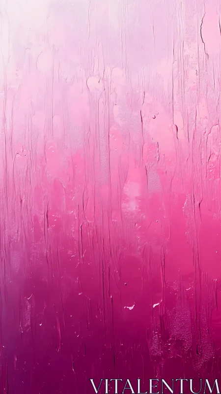 Pink vertical gradient with textured dripping pigment field.
