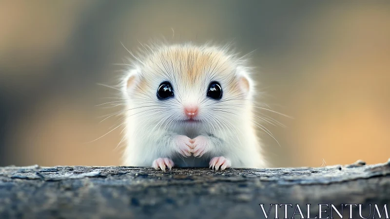 Tiny desert mouse leans forward and quietly steals the scene