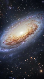 Edge-on barred spiral galaxy with dense stellar halo field
