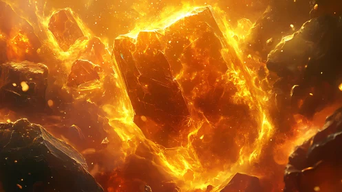 Incandescent Crystalline Structures with Pyroclastic Energy Dynamics.