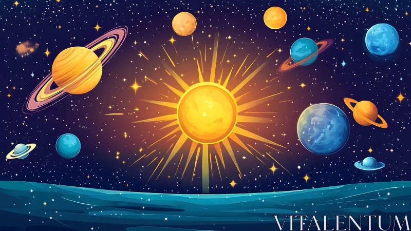 Solar ballet paints a playful orbiting chorus across space