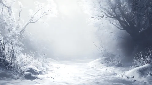 Frozen Cathedral Unfolds Where Winter Breathes.