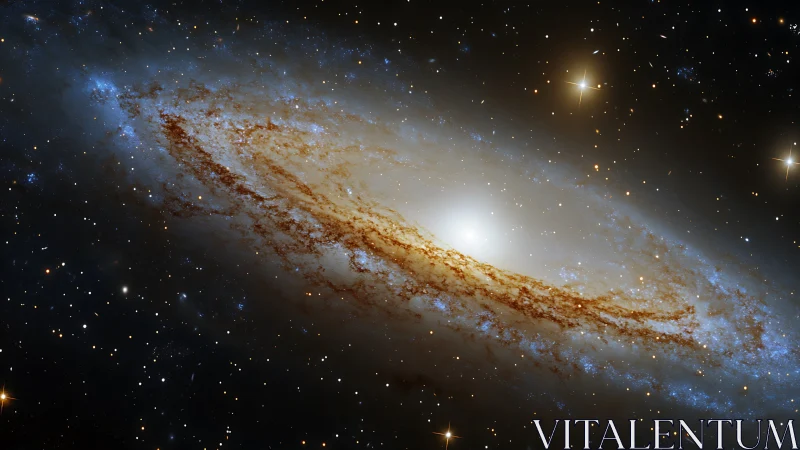 Spiraling galaxy glows softly, welcoming curious stargazers