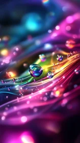 Chromatic fluid dynamics with refractive micro-sphere arrays.