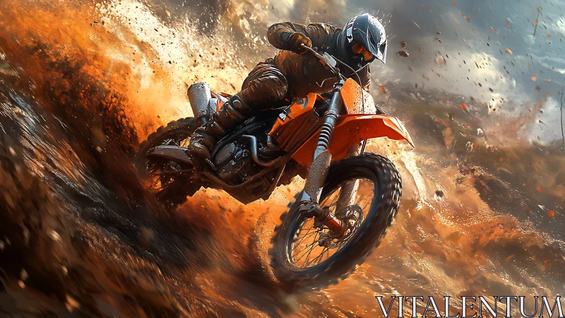 Mudstorm rider carving wildfire trails through the chaos.