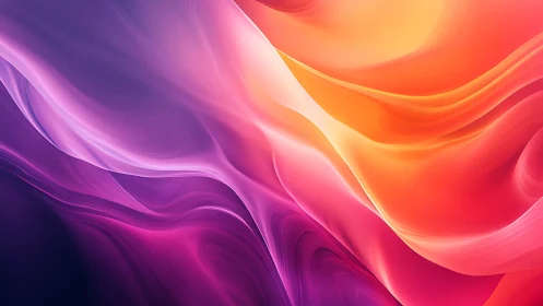 Fluid chromatic waveforms in abstract digital gradient field.