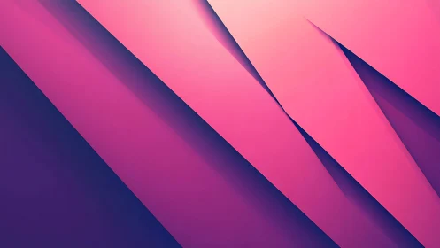Pink and purple diagonal geometric planes with shading.