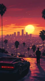 Sunset city cruise and quiet rooftop moment of reflection.