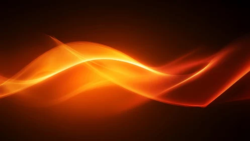 Dancing Flames: Golden Light Waves in Motion.