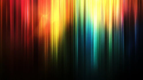 Vibrant vertical light streaks in abstract digital art style.