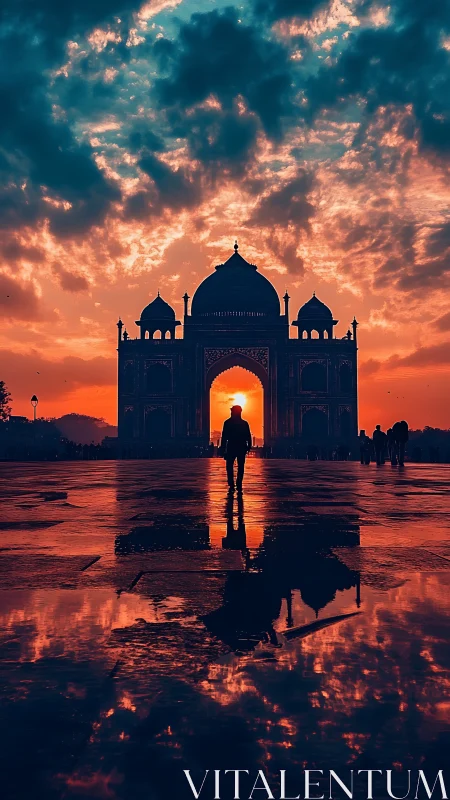 Sunset stroll welcomes quiet reflection at a glowing monument