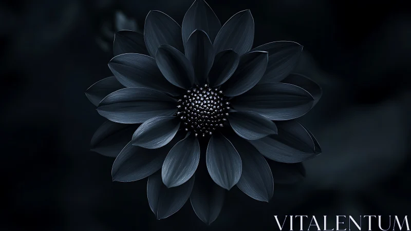 Dark Petals: Nature's Jeweled Wonder in Shadow.
