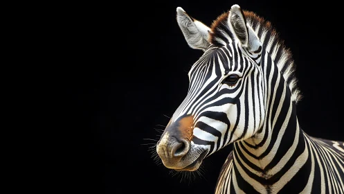 Zebra quietly rehearses its barcode for the African night