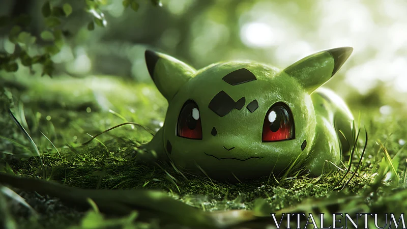 Biomorphic forest creature rendered with volumetric backlighting.