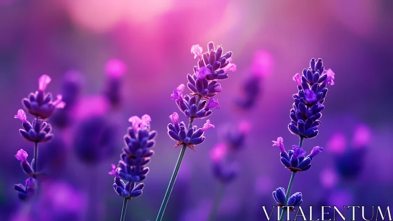 Purple Lavender Dreams in Soft Focus Bloom.