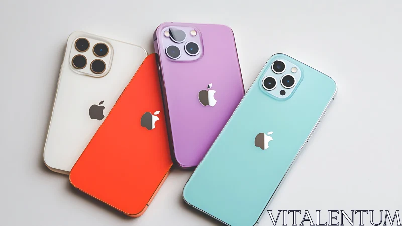 iPhone Case Color Lineup: Four Premium Protective Enclosures Display Modern Design.