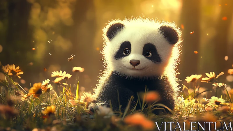 Sunlit forest turns into a tiny panda&rsquo;s glowing wonderland