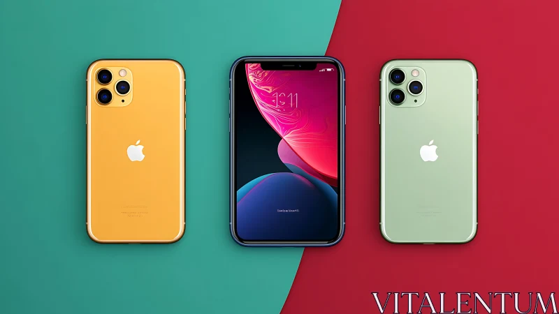 Three Premium iPhones Showcase Colors and Triple Camera Technology.