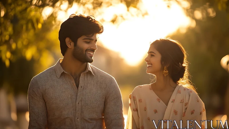 Sunset Whispers: A Moment Suspended in Golden Hour Enchantment.