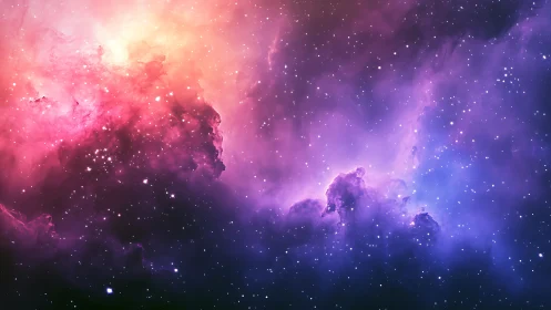 Color-graded interstellar nebula reveals stratified gas clouds