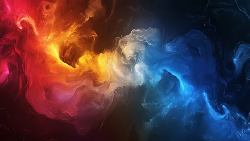 Fire and Ice: Dynamic Chromatic Fluid Collision.