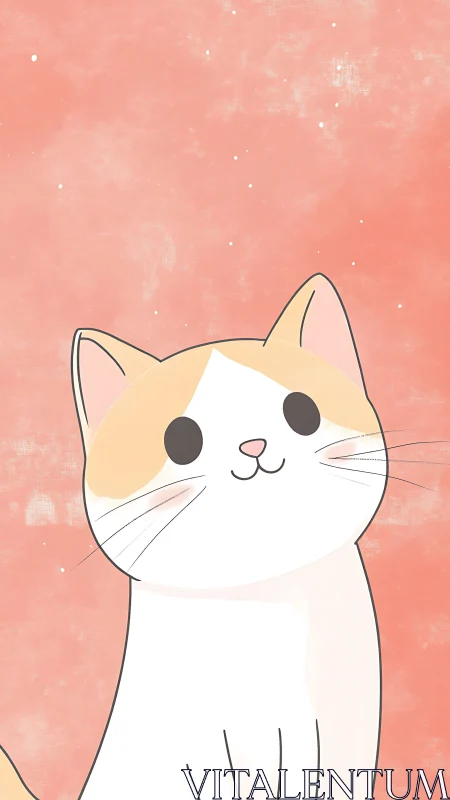 Adorable Orange and White Kitten with Sparkling Wonder.