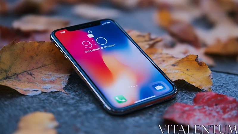 Digital Portal Emerges Through Autumn's Embrace