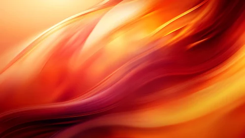 Flowing gradient waves with warm color transitions