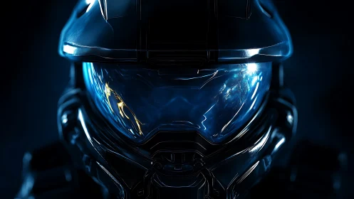 Midnight space ranger gazing into distant cosmic light.