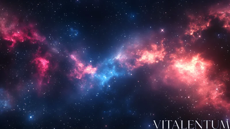 Stellar rivers of neon nebula light swirl across deep space.