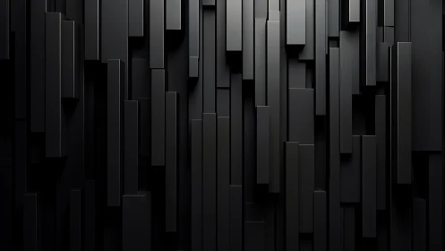 Midnight monoliths rising in a silent geometric skyline.