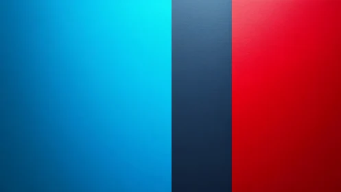 Bold bands of blue and red creating calm, friendly energy.