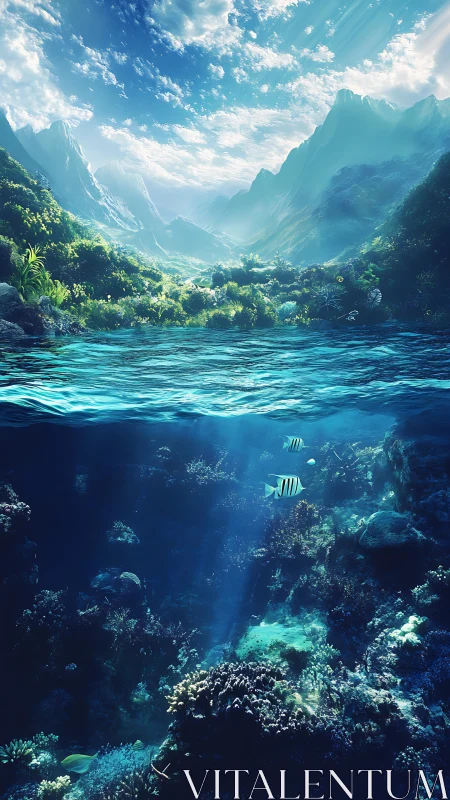 Sunlit mountain shores and a secret underwater garden.