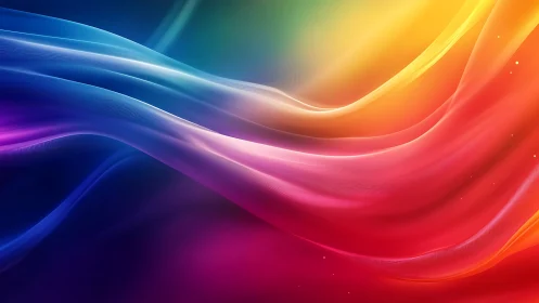Multicolor spectral light waves form translucent flowing gradients