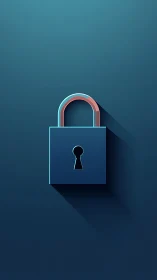 Digital Padlock Glows With Guardian Promise Against Teal Infinity
