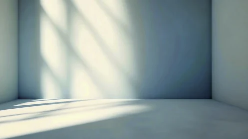 Soft daylight pouring into a quiet, empty corner room.