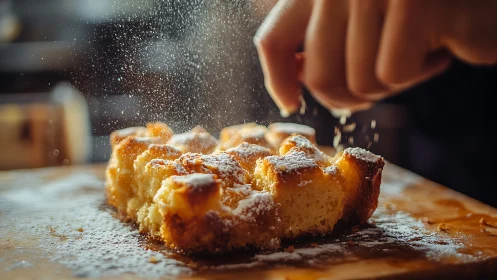 Powdered Indulgence: A Dusted Masterpiece Emerges.