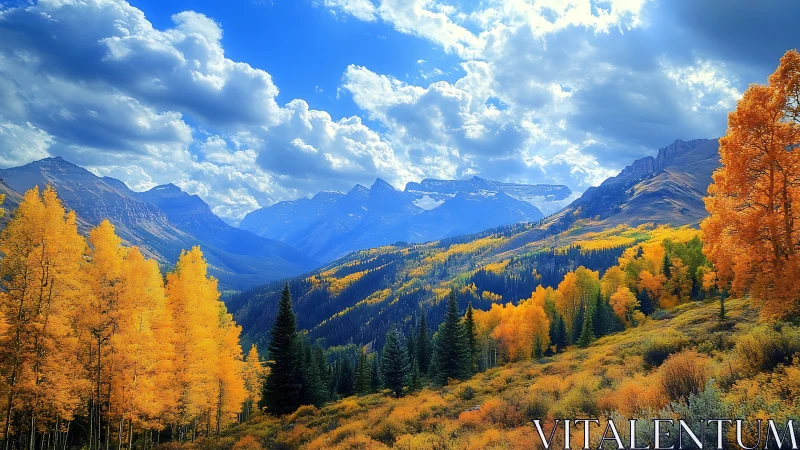 Golden autumn mountains wrapped in soft, welcoming light.