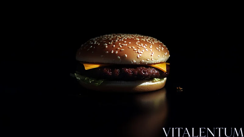 Sesame crowned burger stage-dives into cinematic darkness