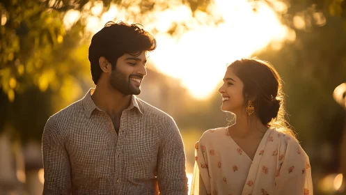 Sunset Whispers: A Moment Suspended in Golden Hour Enchantment.