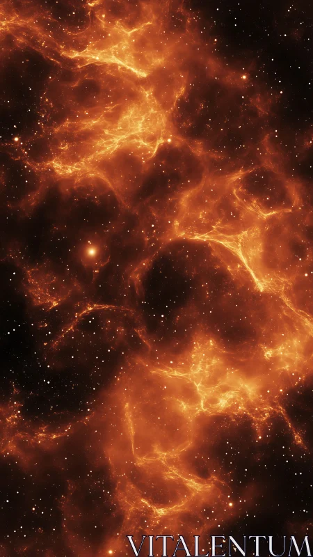 Volumetric plasma nebula filaments in dense stellar field.