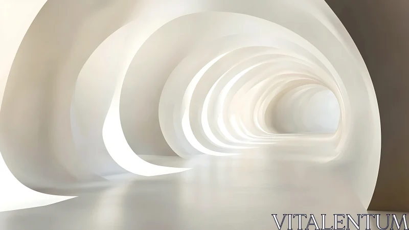 Ethereal Spiral: Ribbons of Light Through Infinite Curves.