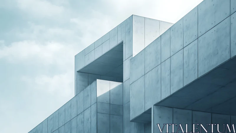 Minimalist concrete geometry under soft diffused daylight.