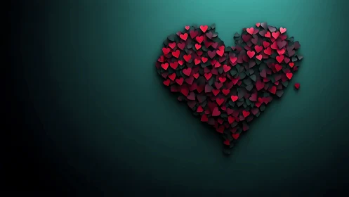 Crimson Hearts Cascade in Layered Dimensional Depths