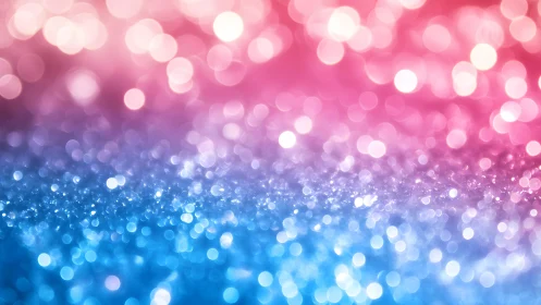 Sparkling Pink and Blue Bokeh Abstract Background Design.