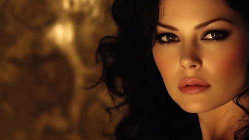 Close cropped portrait shows digitally rendered female face