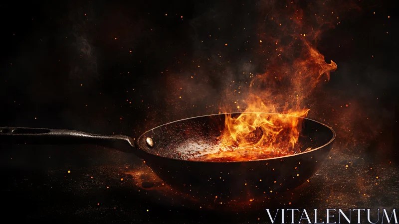 Dramatic Wok Sear: High-Heat Culinary Performance in Motion.