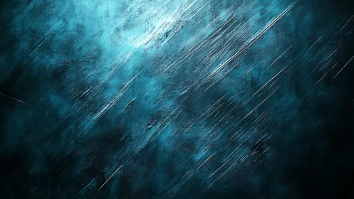 Teal scratched metal texture with diagonal light streaks.