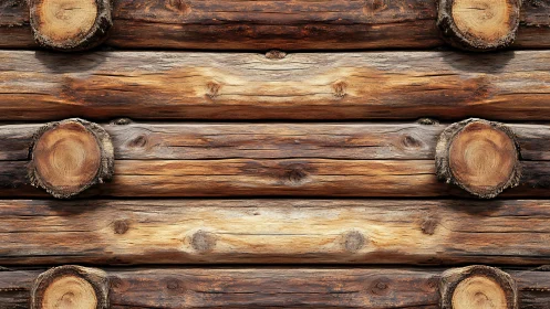 Rustic Log Cabin Walls: Nature's Cozy Blueprint.