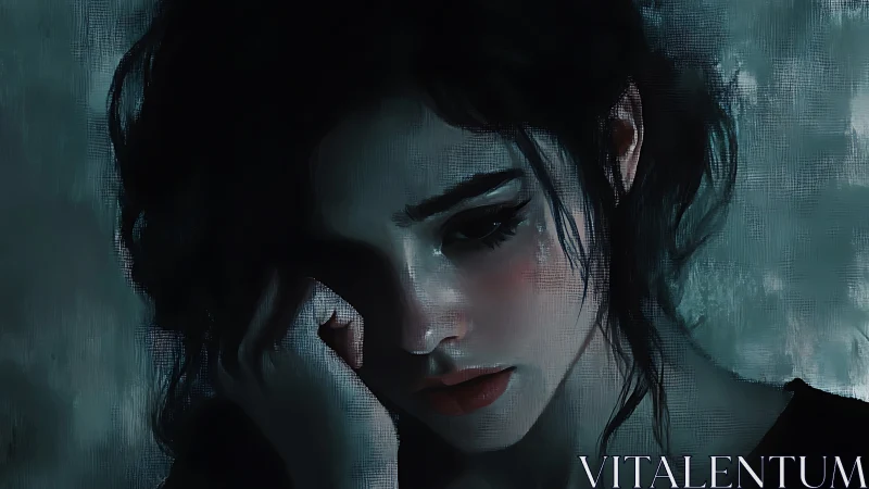 Midnight reverie on a quiet girl&rsquo;s downcast, distant gaze.